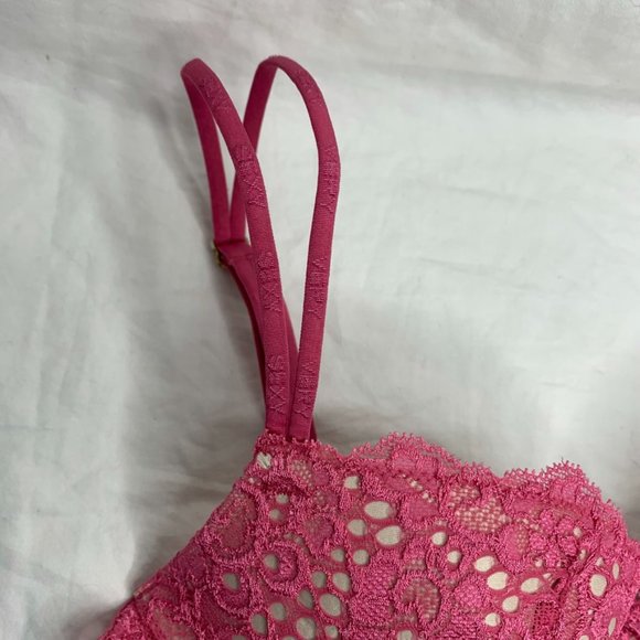 Victoria's Secret Pink floral lace push up bra 34A - Picture 7 of 11